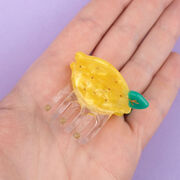 Lemon mini hair claw clip